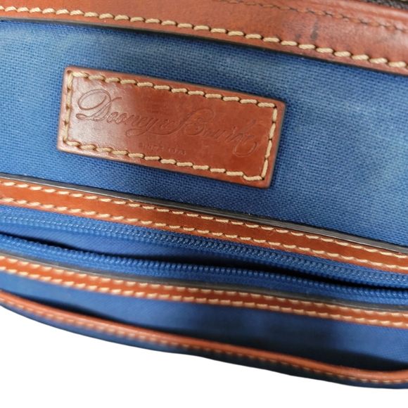 Dooney & Bourke Double Zip Graffiti Denim Satchel Bag Super Cute - Picture 8 of 12